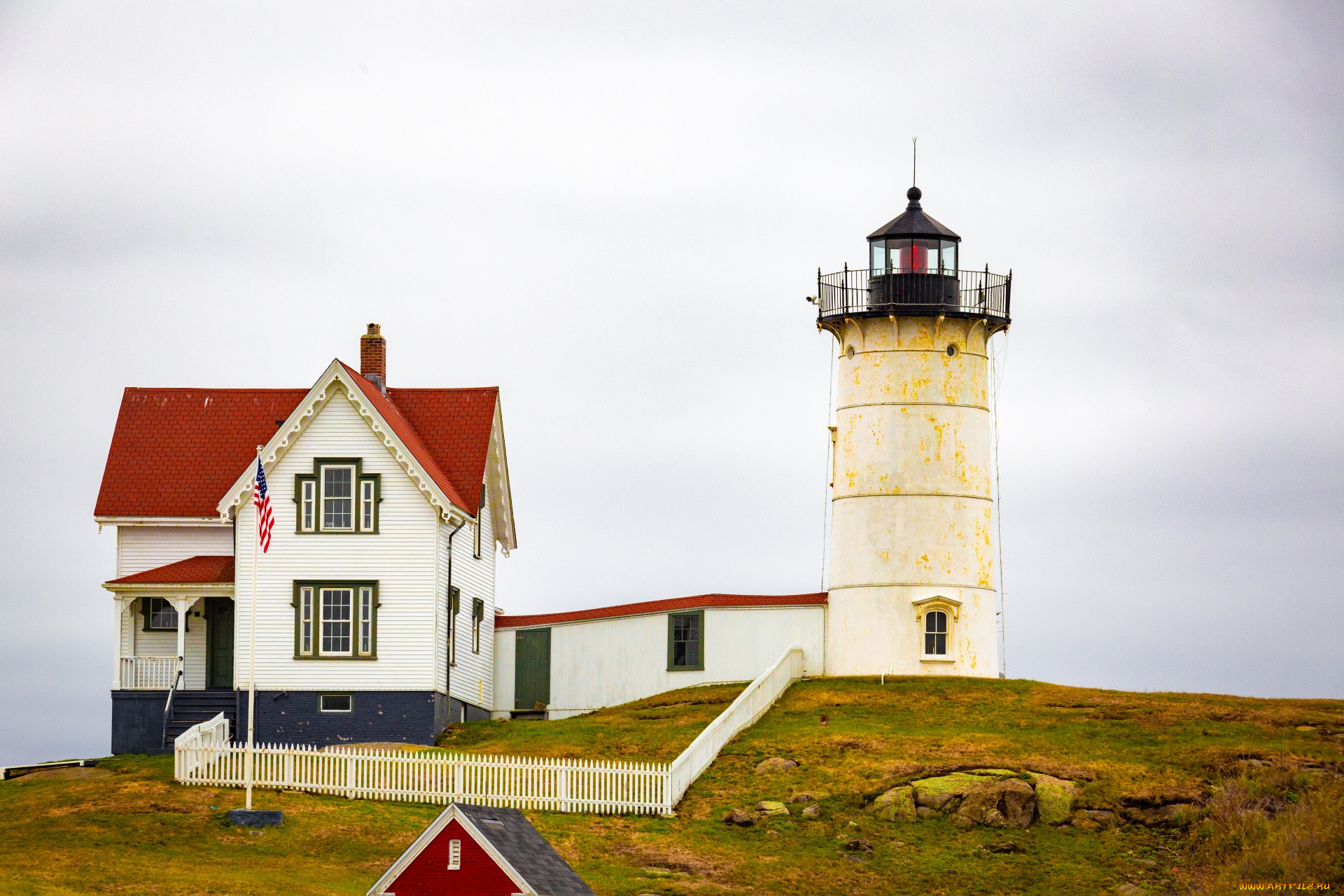 nubble light, maine, usa, , , nubble, light